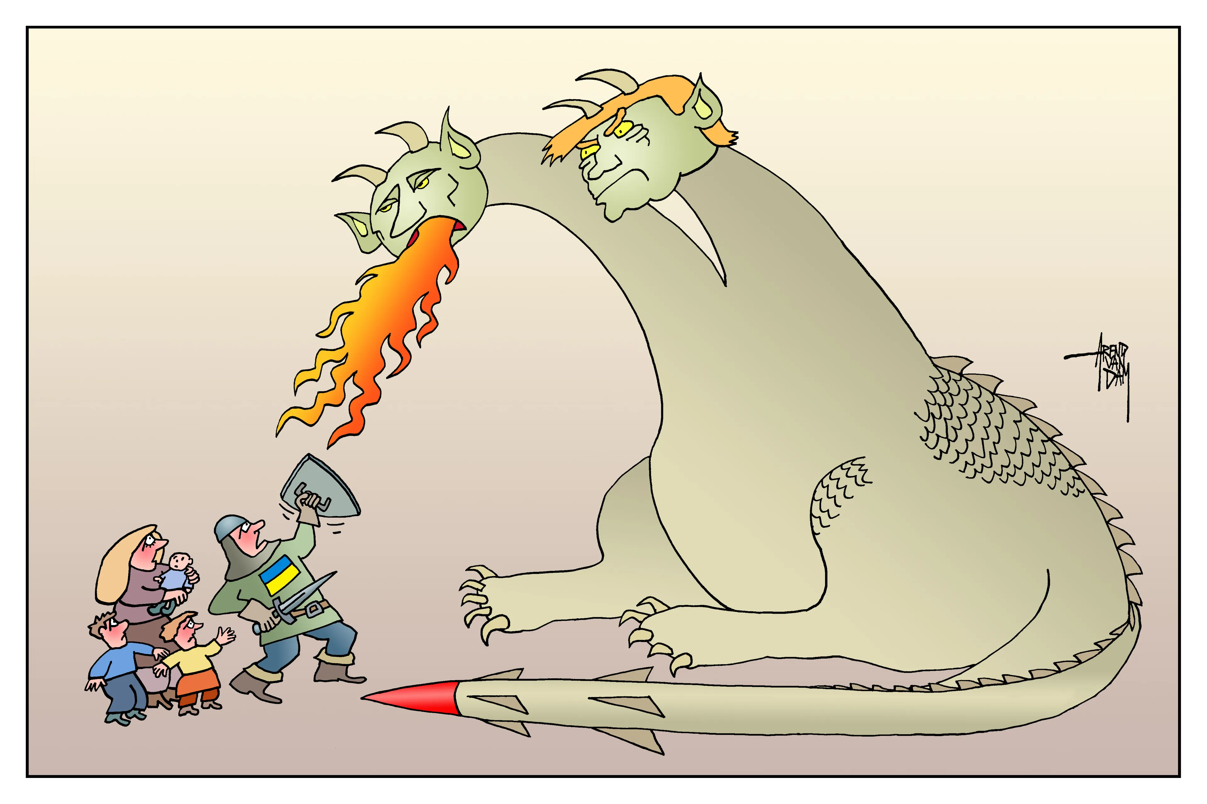 TweeKoppigeDraak(Poetin&Trump)+